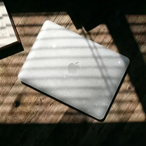 MacBook Neo 13 2026 Tech-Protect SmartShell csillámos átlátszó tok-5906302340002 7 kép