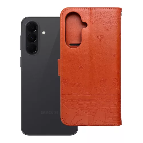 Samsung Galaxy A37 MEZZO könyvtok macskás barna tok-5903396457869 8 kép