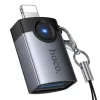 Hoco UA46 Victory Lightning–USB-A OTG adapter szürke