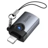 Hoco UA46 Victory Lightning–USB-A OTG adapter szürke-6942007675628 2 kép