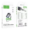 Hoco UA46 Victory Lightning–USB-A OTG adapter szürke-6942007675628 9 kép