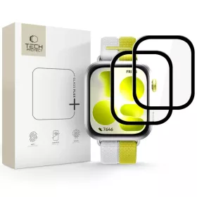   Huawei Watch Fit 5 Tech-Protect Glass Flex+ hibrid üvegfólia 2 db fekete üvegfólia