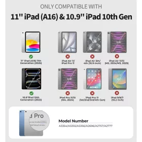 iPad 11th Gen (A16) / 10th Gen 10.9 ütésálló Dexnor tok, 360° for-6978096240485 1 kép