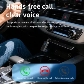 M2 2 az 1-ben Bluetooth 6.0 audio adapter vevő és adó autóhoz, TV-- 1 kép