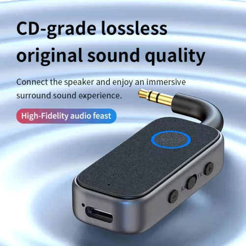 M2 2 az 1-ben Bluetooth 6.0 audio adapter vevő és adó autóhoz, TV-- 2 kép