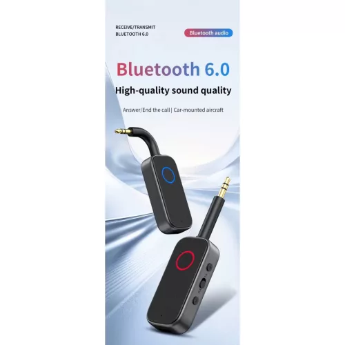 M2 2 az 1-ben Bluetooth 6.0 audio adapter vevő és adó autóhoz, TV-- 9 kép