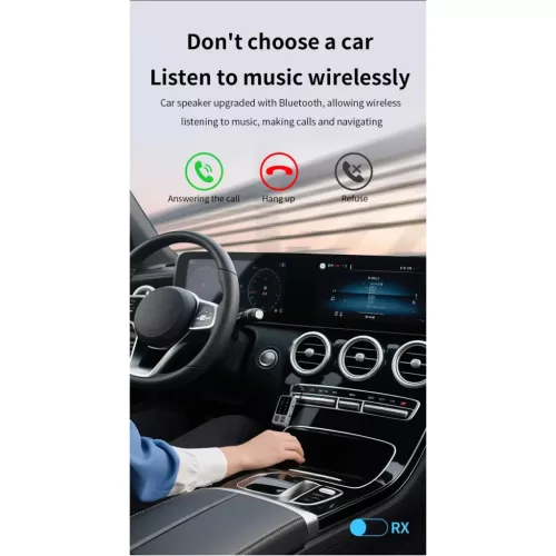 M3 Bluetooth AUX transmitter repülőhöz, autóhoz és vezeték nélk- 9 kép