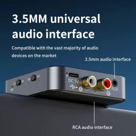 BT200 Bluetooth 5.4 audio adapter 2 fejhallgatóhoz – 2 az 1-ben tra- 1 kép