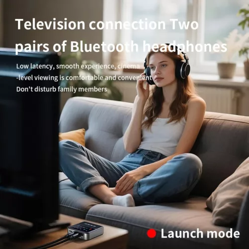 BT200 Bluetooth 5.4 audio adapter 2 fejhallgatóhoz – 2 az 1-ben tra- 2 kép