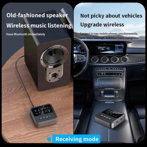 BT200 Bluetooth 5.4 audio adapter 2 fejhallgatóhoz – 2 az 1-ben tra- 5 kép