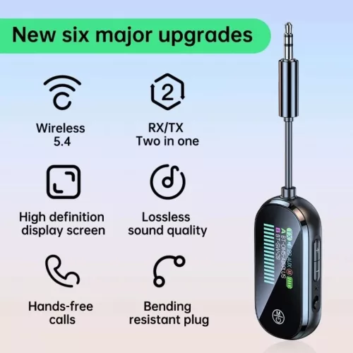 C83Plus Hordozható 2 az 1-ben Bluetooth 5.4 vevő és adó adapter 2 - 2 kép