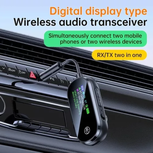 C83Plus Hordozható 2 az 1-ben Bluetooth 5.4 vevő és adó adapter 2 - 7 kép