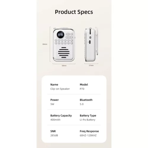 P70 retro mini FM rádió, Bluetooth hangszóró rádióval, teleszkó- 8 kép