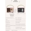HM11 hordozható Bluetooth hangszóró USB és TF kártya támogatáss- 5 kép