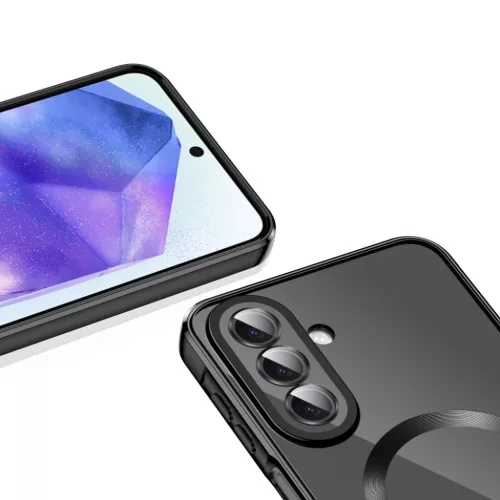 Samsung Galaxy A27 5G Tech-Protect MagFlex MagSafe fényes fekete tok-5906302392537 3 kép