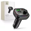 Tech-Protect CC07 3 portos autós töltő PD 54W + Bluetooth FM transzmitter fekete