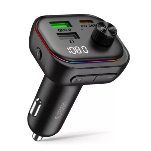 Tech-Protect CC07 3 portos autós töltő PD 54W + Bluetooth FM transz-5906302322770 2 kép