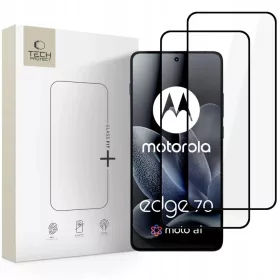   Motorola Edge 70 5G Tech-Protect Glass Fit+ 2 db-os fekete üvegfólia