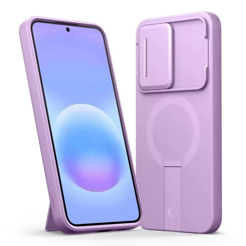 Samsung Galaxy A57 5G Tech-Protect Kevlar Aura MagSafe lila tok-5906302309139 2 kép