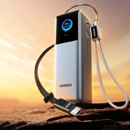UGREEN PB728 (75702B) Powerbank, 25000mAh, 200W, QC + PD, Szürke-6941876283293 6 kép
