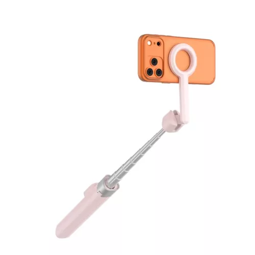 Tech-Protect L10S MagSafe Bluetooth szelfibot állvánnyal rózsaszín-5906302340132 5 kép