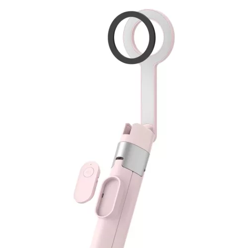 Tech-Protect L10S MagSafe Bluetooth szelfibot állvánnyal rózsaszín-5906302340132 6 kép