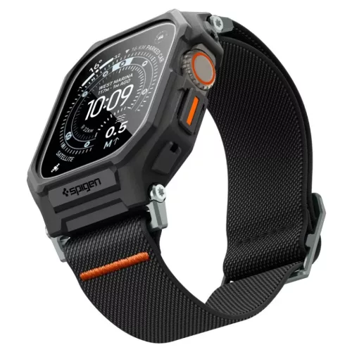 Apple Watch Ultra 1 / 2 / 3 (49 mm) Spigen Lite Fit Pro & edzett üveg-8800337245486 8 kép