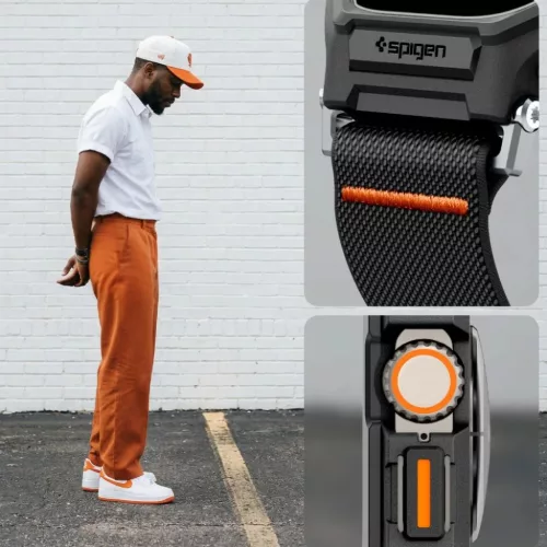 Apple Watch Ultra 1 / 2 / 3 (49 mm) Spigen Lite Fit Pro & edzett üveg-8800337245486 10 kép