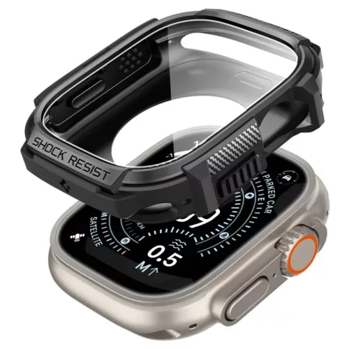 Apple Watch Ultra 1 / 2 / 3 (49 mm) Spigen Rugged Armor és edzett üv-8800337245479 4 kép