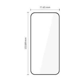 Xiaomi 17T Tech-Protect Glass Fit+ 2 db-os fekete üvegfólia-5906302323456 2 kép