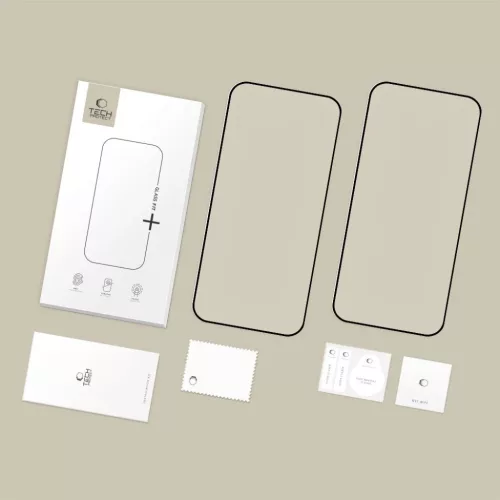 Xiaomi 17T Tech-Protect Glass Fit+ 2 db-os fekete üvegfólia-5906302323456 7 kép