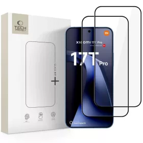 Xiaomi 17T Pro Tech-Protect Glass Fit+ 2 db-os fekete üvegfólia-5906302323463 1 kép