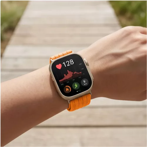 Huawei Watch Fit 3 / 4 / 4 Pro / 5 / 5 Pro Tech-Protect Nylon narancss-5906302323654 4 kép