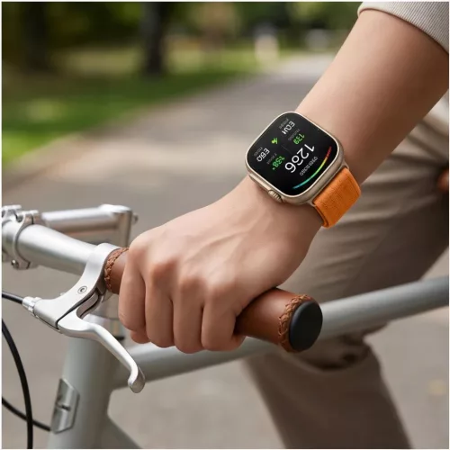 Huawei Watch Fit 3 / 4 / 4 Pro / 5 / 5 Pro Tech-Protect Nylon narancss-5906302323654 5 kép