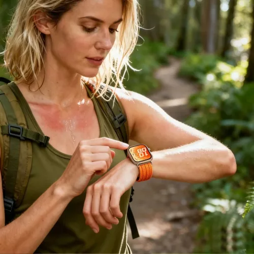 Huawei Watch Fit 3 / 4 / 4 Pro / 5 / 5 Pro Tech-Protect Nylon narancss-5906302323654 6 kép