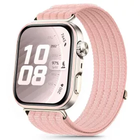   Huawei Watch Fit 3 / 4 / 4 Pro / 5 / 5 Pro Tech-Protect Nylon szíj világos rózsaszín
