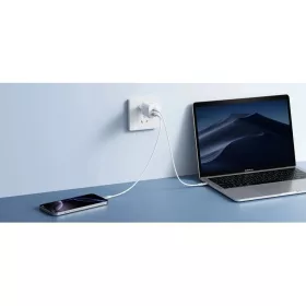 Fehér VEGER USB-A + USB-C PD Super Charge PPS 100W hálózati töltő-6977525753244 2 kép