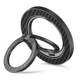   Tech-Protect MMR800 mágneses MagSafe telefon gyűrű karbon fekete
