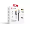Forcell Cafule HDMI 2.1 kábel 8K 60Hz / 4K 120Hz – Ultra High Speed, HDR, eARC, VRR, 48Gbps, 2 m fekete