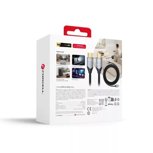 Forcell Cafule HDMI 2.1 kábel 8K 60Hz / 4K 120Hz – Ultra High Speed-5903396467653 10 kép