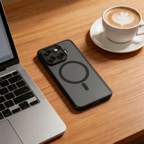 Xiaomi 17T Tech-Protect Magmat MagSafe matt fekete tok-5906302323470 5 kép