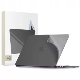   MacBook Air 15 (M2–M5 / 2023–2026) Tech-Protect Softshell tok matt fekete