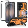 Samsung Galaxy S26 Ultra Tech-Protect MagBlast MagSafe + üvegfólia 2 csomagos fekete/narancssárga tok