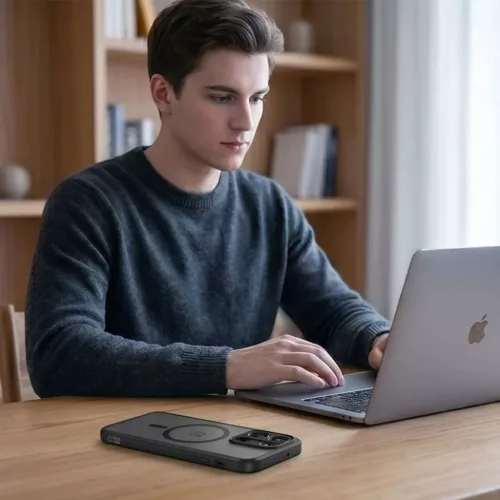 OnePlus Nord 6 Tech-Protect Magmat MagSafe matt fekete tok-5906302324095 7 kép