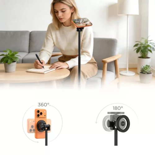 Tech-Protect L03S MagSafe Bluetooth szelfibot állvány Fekete-5906302322817 5 kép