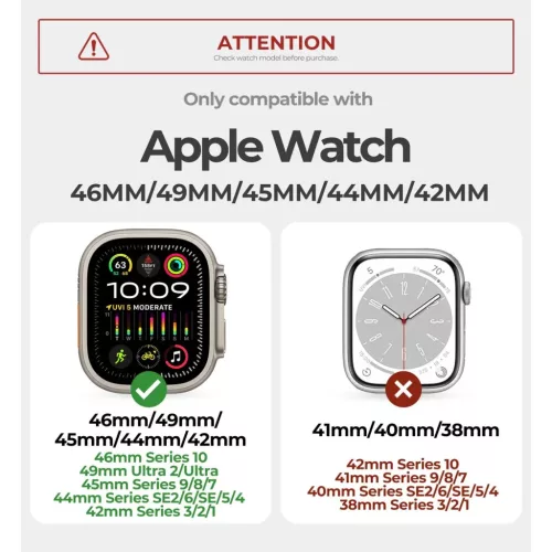 Dexnor Apple Watch Ultra 2 / Ultra 49 mm szíj strapabíró fém csatl-6977140258247 4 kép