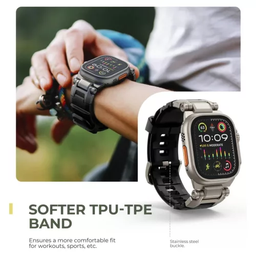 Dexnor Apple Watch Ultra 2 / Ultra 49 mm szíj strapabíró fém csatl-6977140258247 5 kép