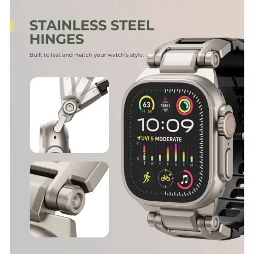 Dexnor Apple Watch Ultra 2 / Ultra 49 mm szíj strapabíró fém csatl-6977140258247 6 kép