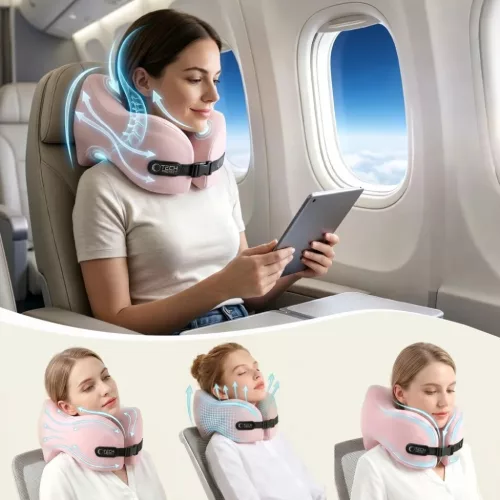Tech-Protect ComfortRest utazó nyakpárna rózsaszín-5906302340125 4 kép