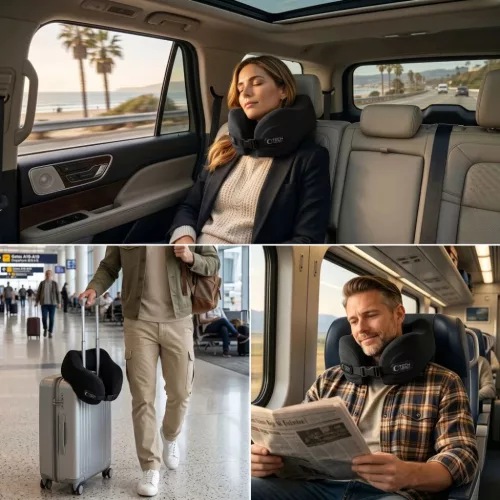 Tech-Protect ComfortRest utazó nyakpárna fekete-5906302353118 5 kép